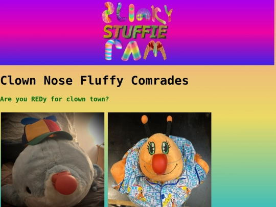 Html/ClownNoseFluffyComrades screenshot