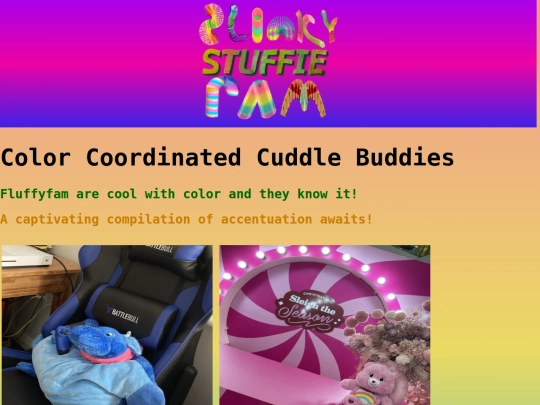 Html/ColorCoordinatedCuddleBuddies screenshot