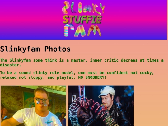 Html/SlinkyFamPhotos screenshot