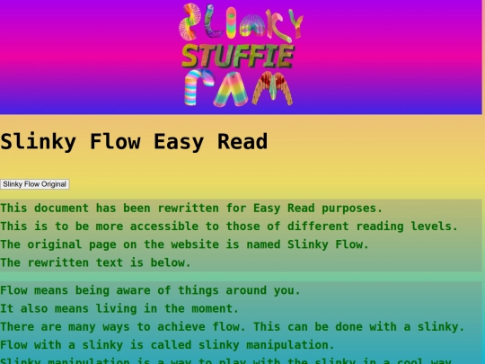Html/SlinkyFlow_EasyRead screenshot