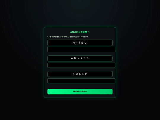 Anagram screenshot