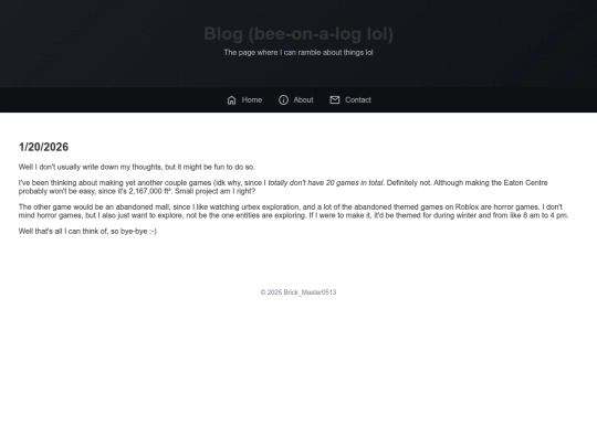 blog screenshot