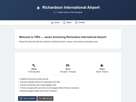 projects/richardson-airport screenshot