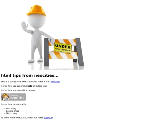 neocitities-tips screenshot