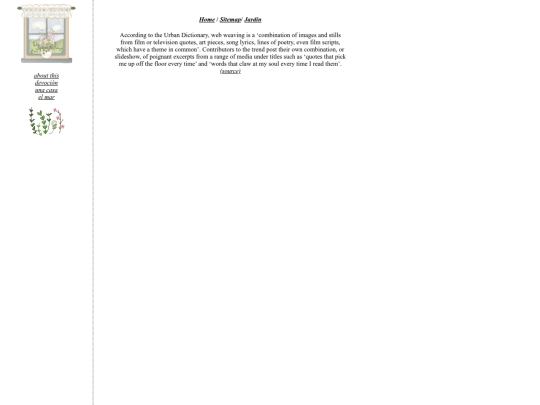 webweaving screenshot