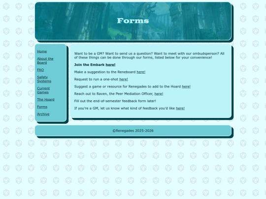 forms screenshot