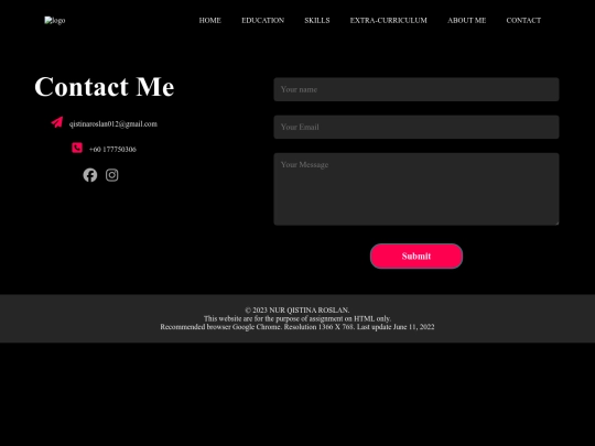 contact screenshot