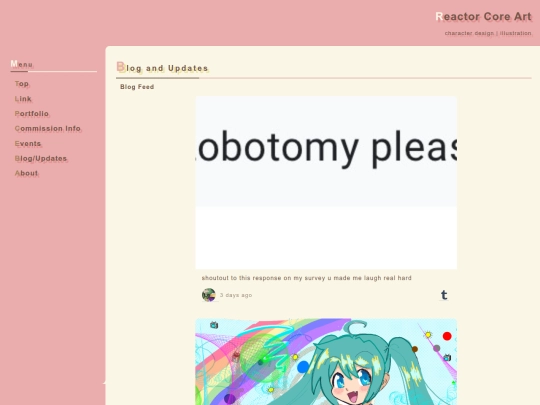 blog screenshot