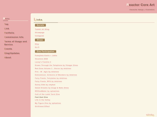 links screenshot