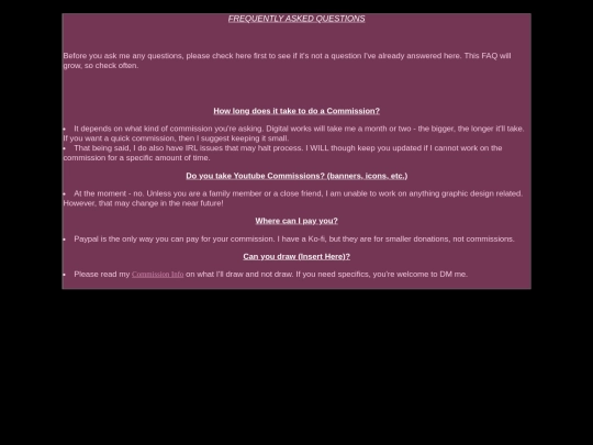 faq screenshot