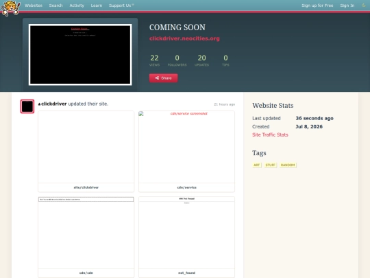 site/clickdriver screenshot