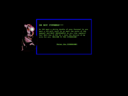 cypherwelcome screenshot