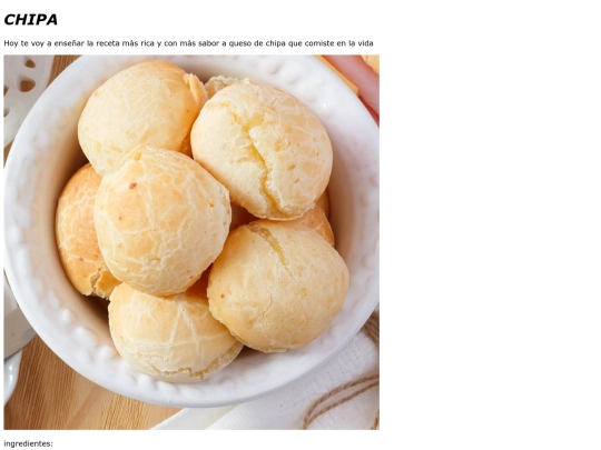 Recolectario/chipa screenshot
