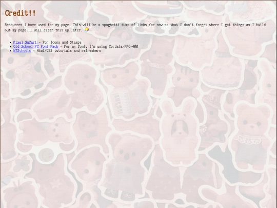 About/credit screenshot