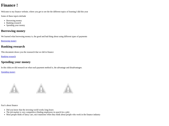 finance screenshot