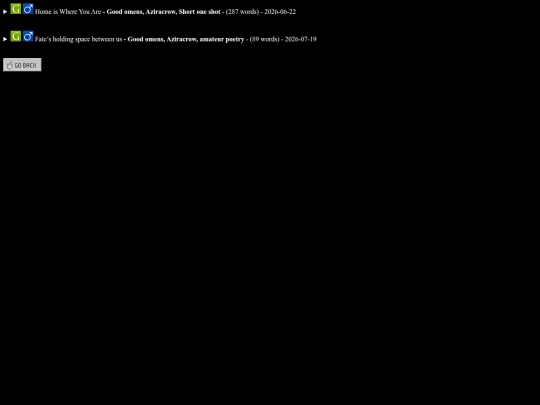 Fanfics screenshot