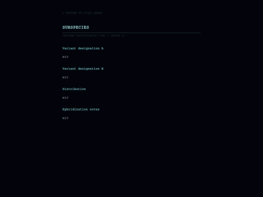 subspecies screenshot