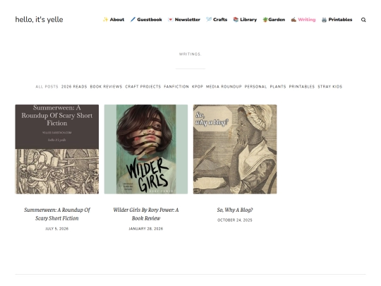 blog screenshot
