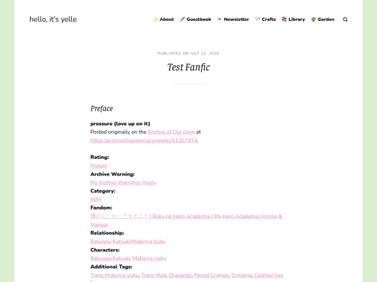 blog/test-fanfic screenshot