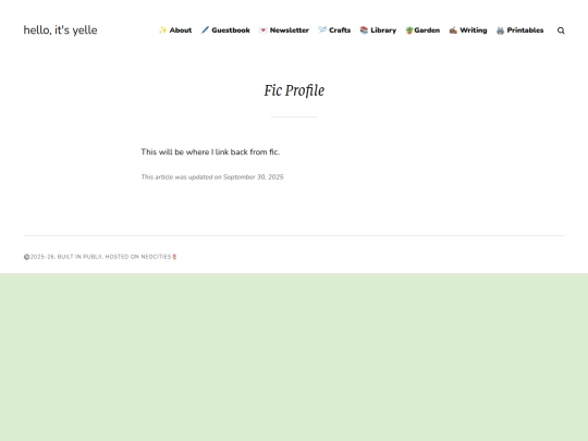fic-profile screenshot
