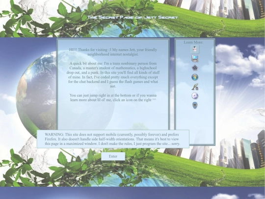 entrypage screenshot