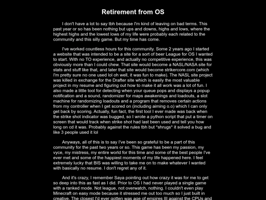 os/retirement screenshot