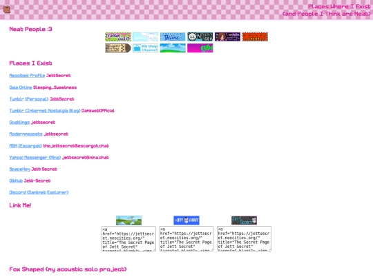 pages/links screenshot