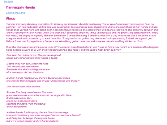 pages/wordage/lyrics/mannequinhands screenshot