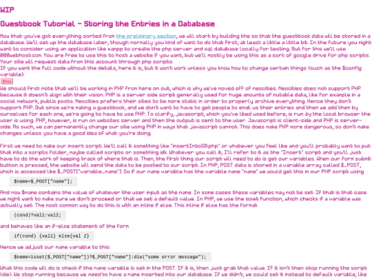 pages/wordage/tutorials/webcoding/guestbook1 screenshot