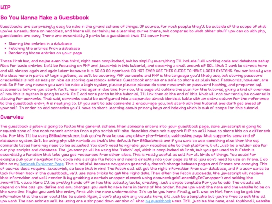 pages/wordage/tutorials/webcoding/guestbookintro screenshot