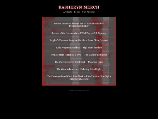 merch screenshot