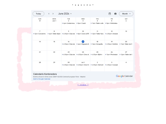 agenda screenshot