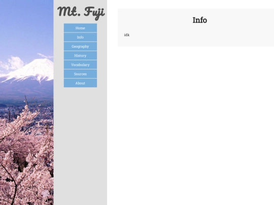 info screenshot