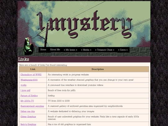 links screenshot