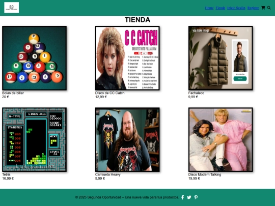 tienda screenshot