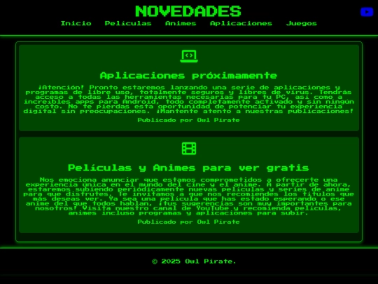 novedades screenshot