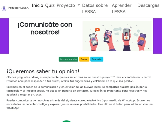 contacto screenshot
