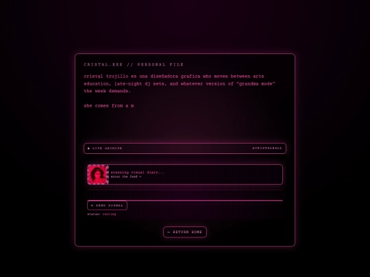bio screenshot