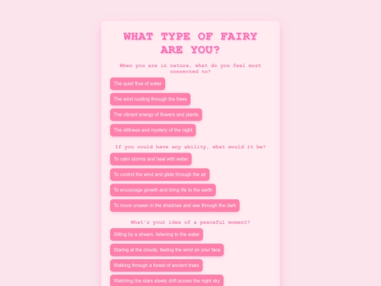 fairyquiz screenshot