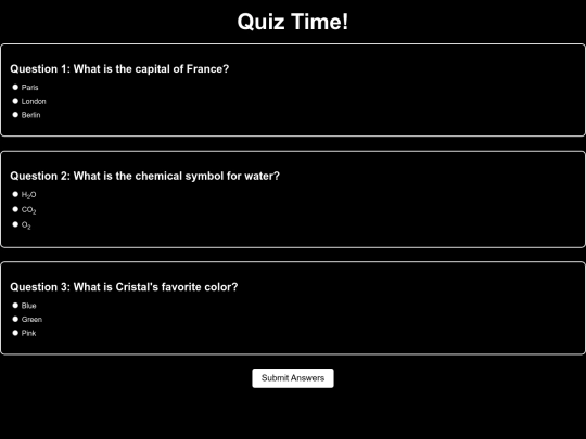 quiz screenshot