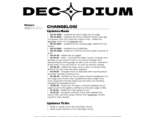 changelog screenshot