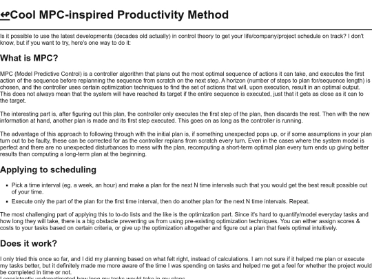 MPCproductivity screenshot