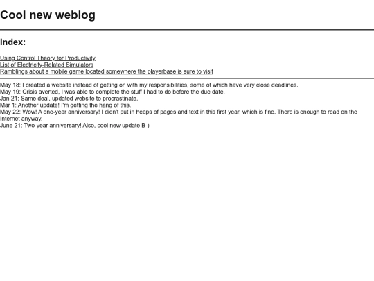 index screenshot