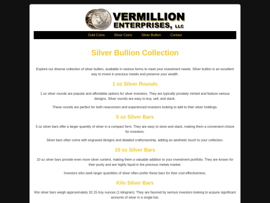 silver-bullion screenshot