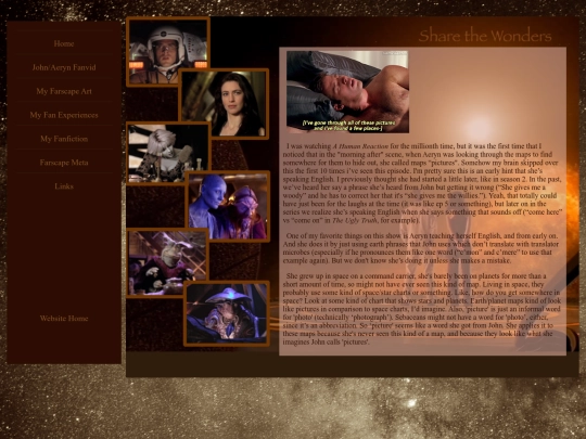 farscape/aeryn_learning_english screenshot