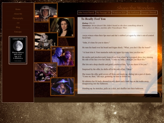 farscape/fanfiction/ToReallyFeelYou screenshot