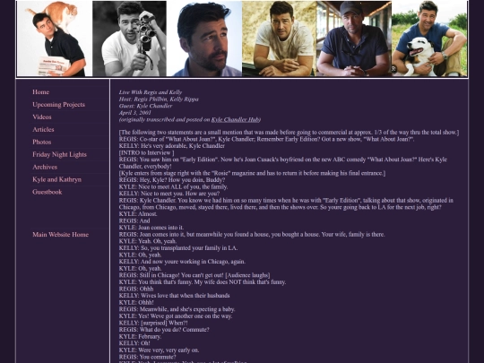 kyle_chandler/rk_transcript2001 screenshot