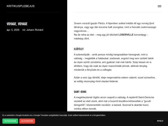 blog/voyage-voyage screenshot