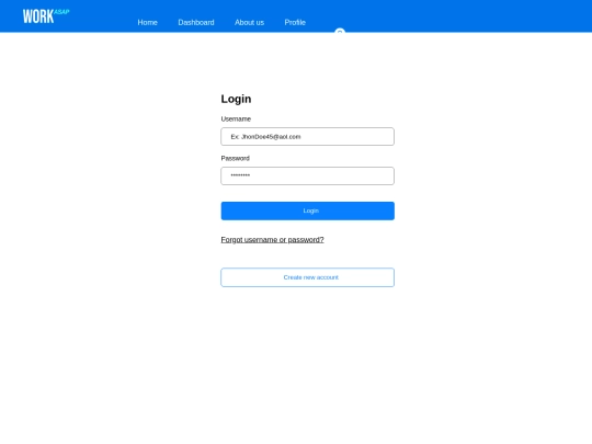 WorkASAP/profile screenshot