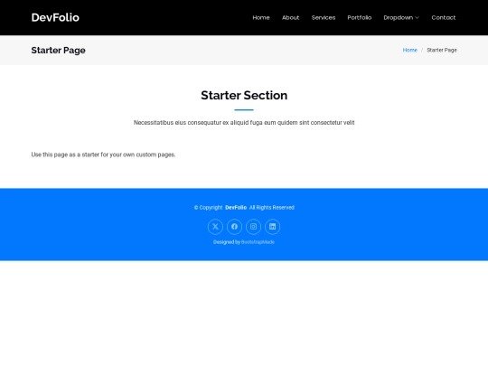 starter-page screenshot